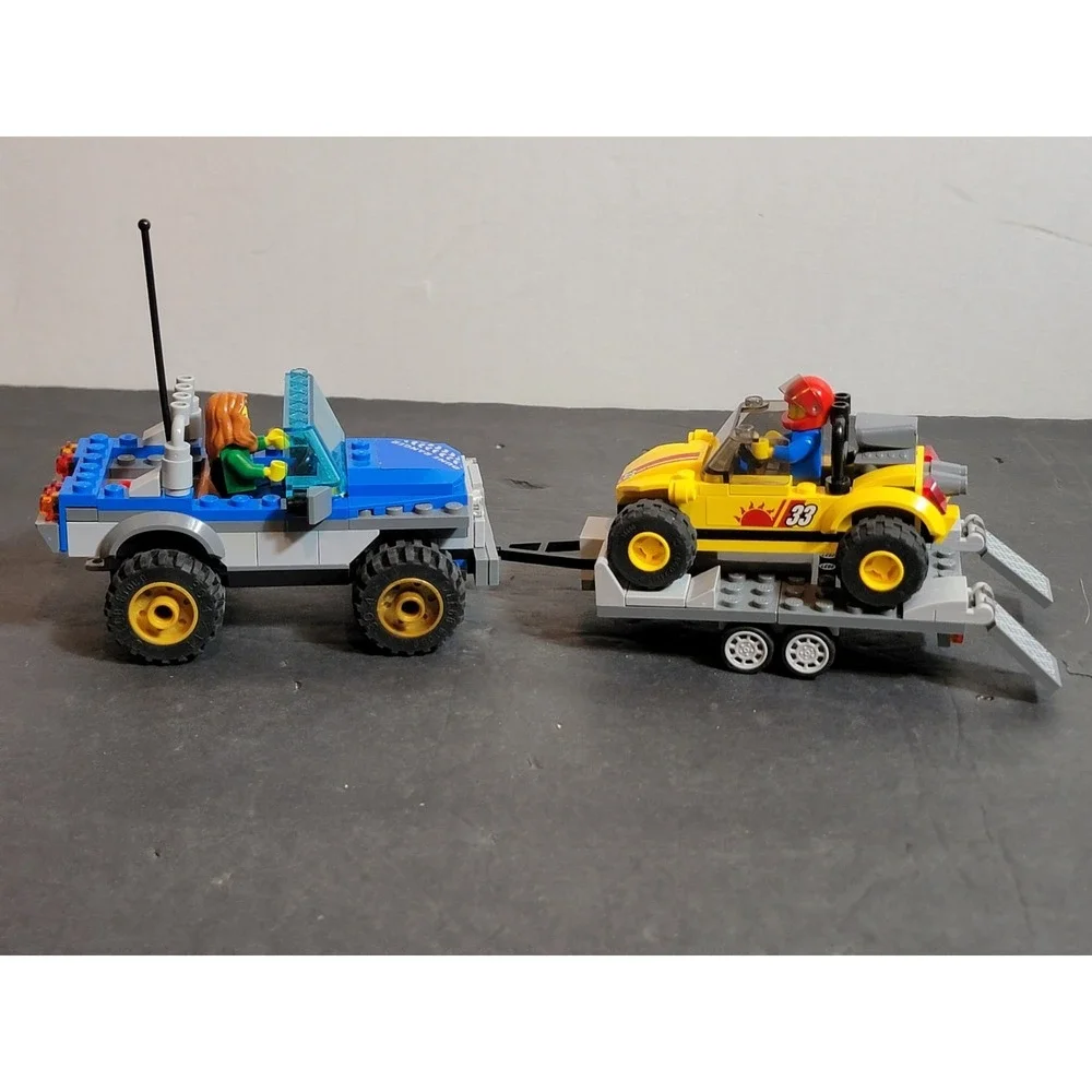 2015‎ Lego City #60082 Recreation Dune Buggy Trailer 100% Complete